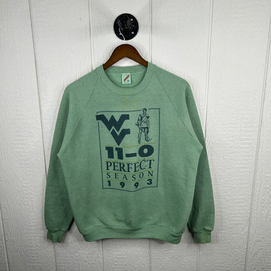 Vintage 1993 WVU Football Perfect Season Double-Sided Crewneck (XL)