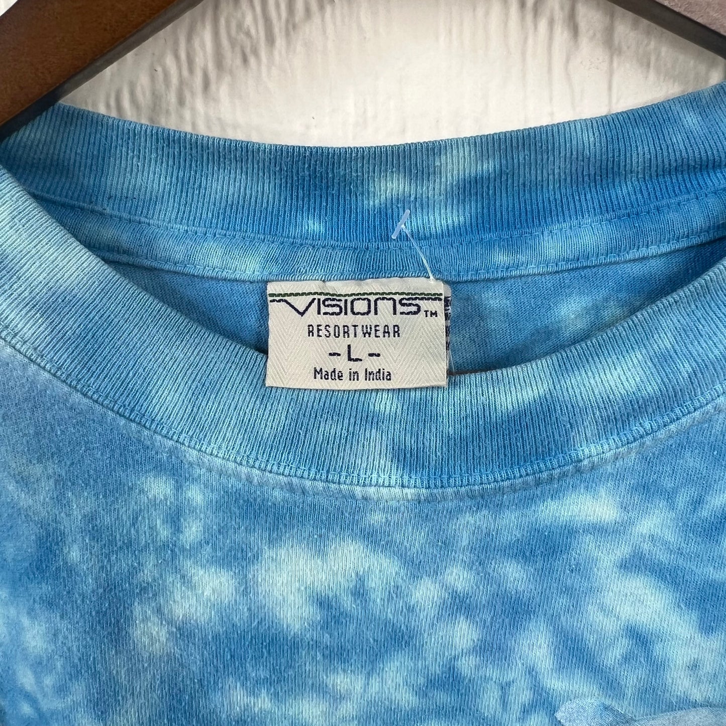 Vintage Tie Dye Dolphin Tee (L)