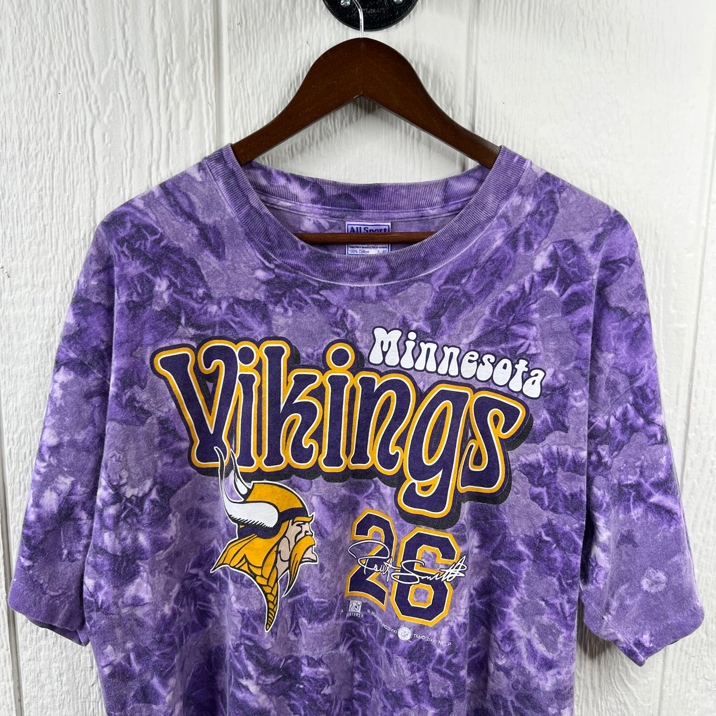 Vintage Minnesota Vikings Tie Dye Tee (XL)