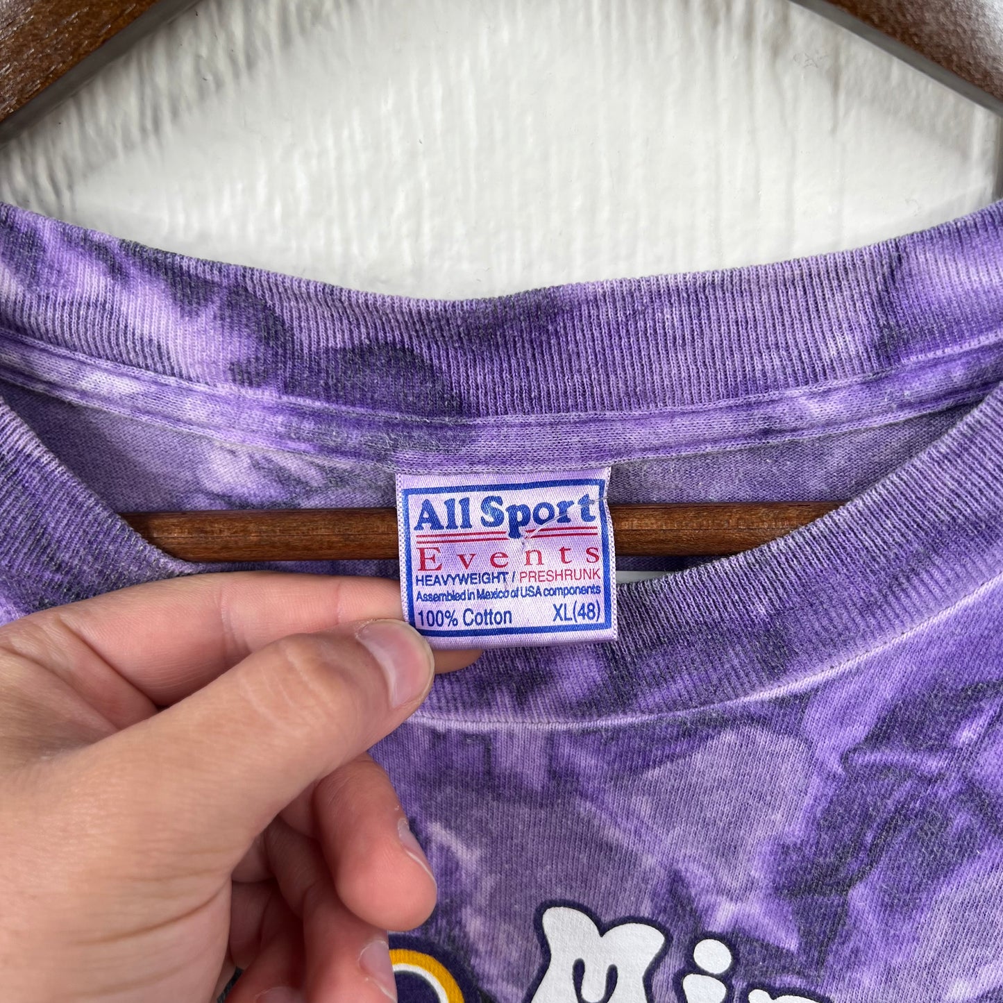 Vintage Minnesota Vikings Tie Dye Tee (XL)