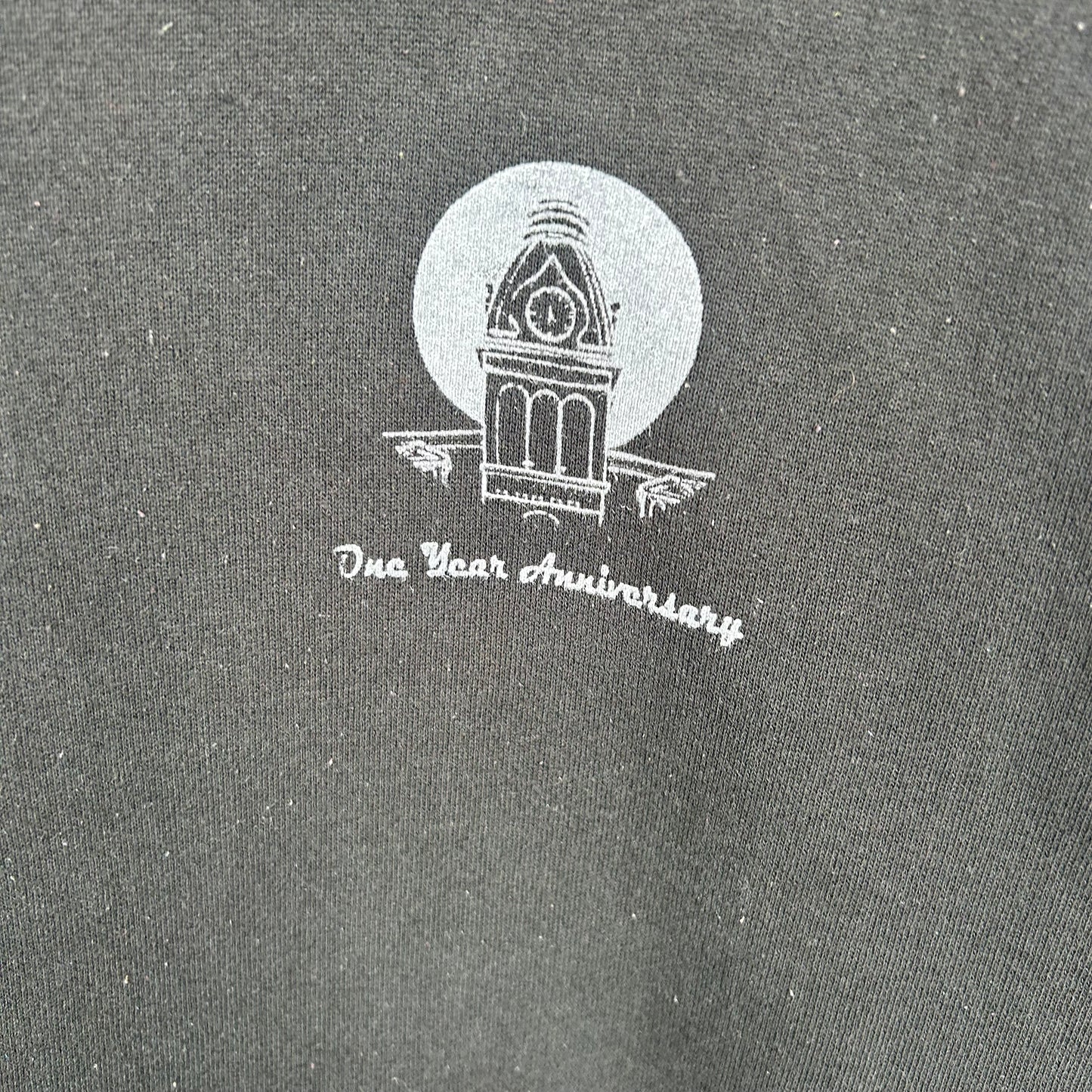 Vintage Heavyweight Black Old School Screen Printed Crewneck (XL)