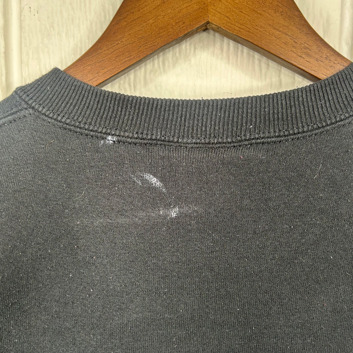 Vintage Heavyweight Black Old School Screen Printed Crewneck (XL)
