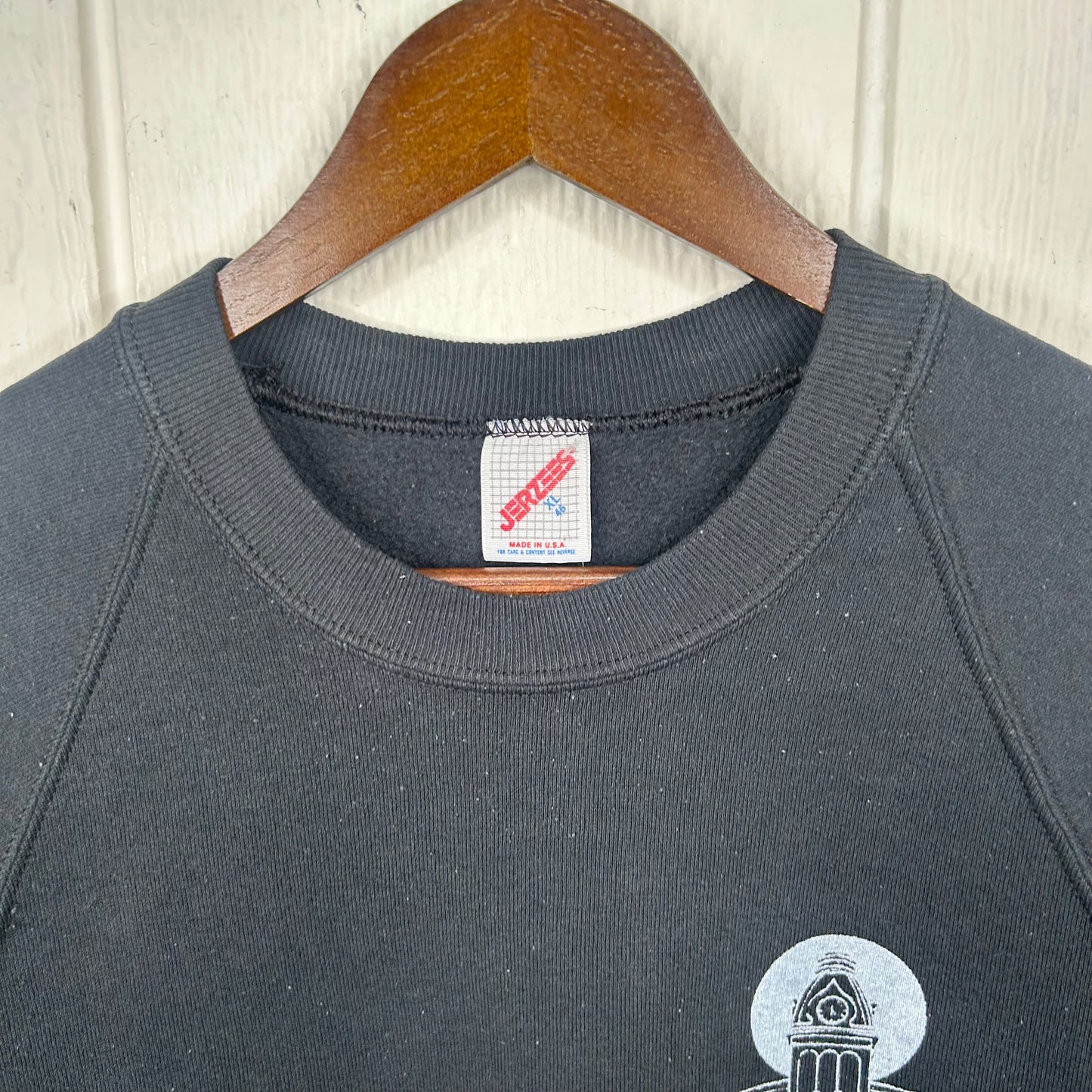 Vintage Black Old School Screen Printed Crewneck (XL)