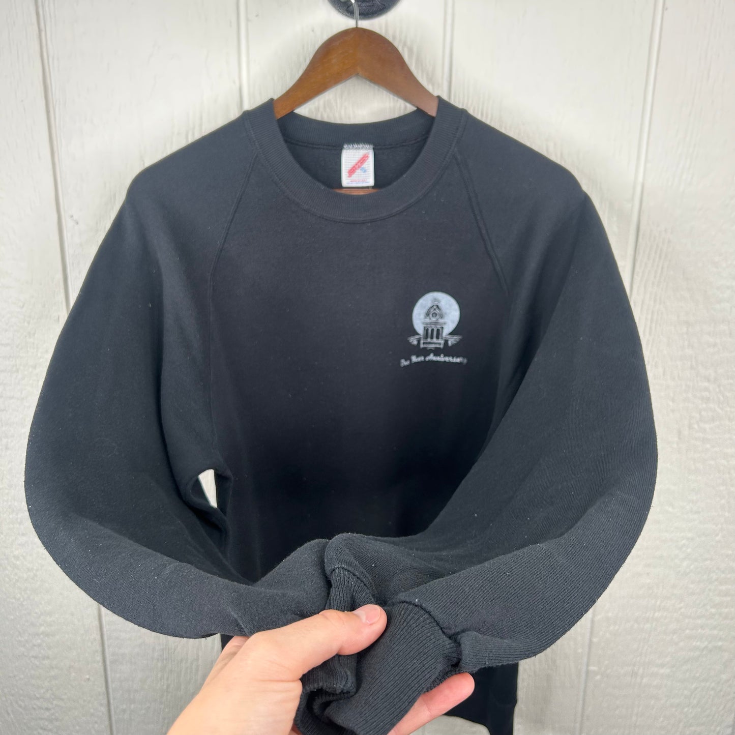 Vintage Black Old School Screen Printed Crewneck (XL)