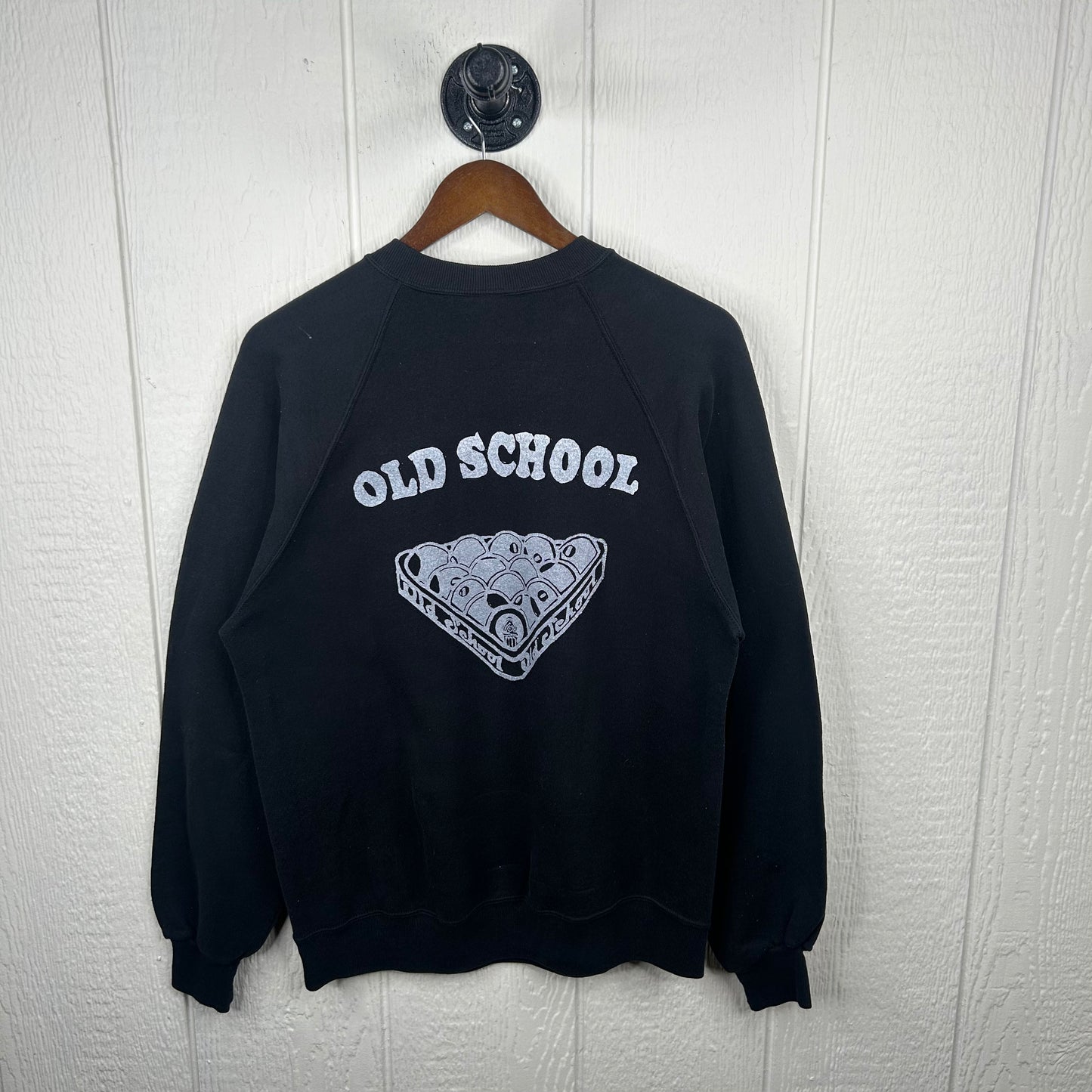 Vintage Black Old School Screen Printed Crewneck (XL)