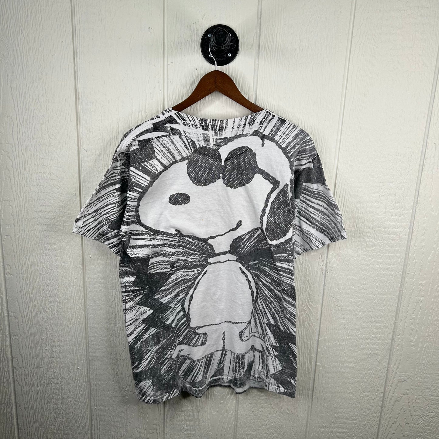 Rare Vintage 80's West Virginia University x Snoopy AOP Tee (L)