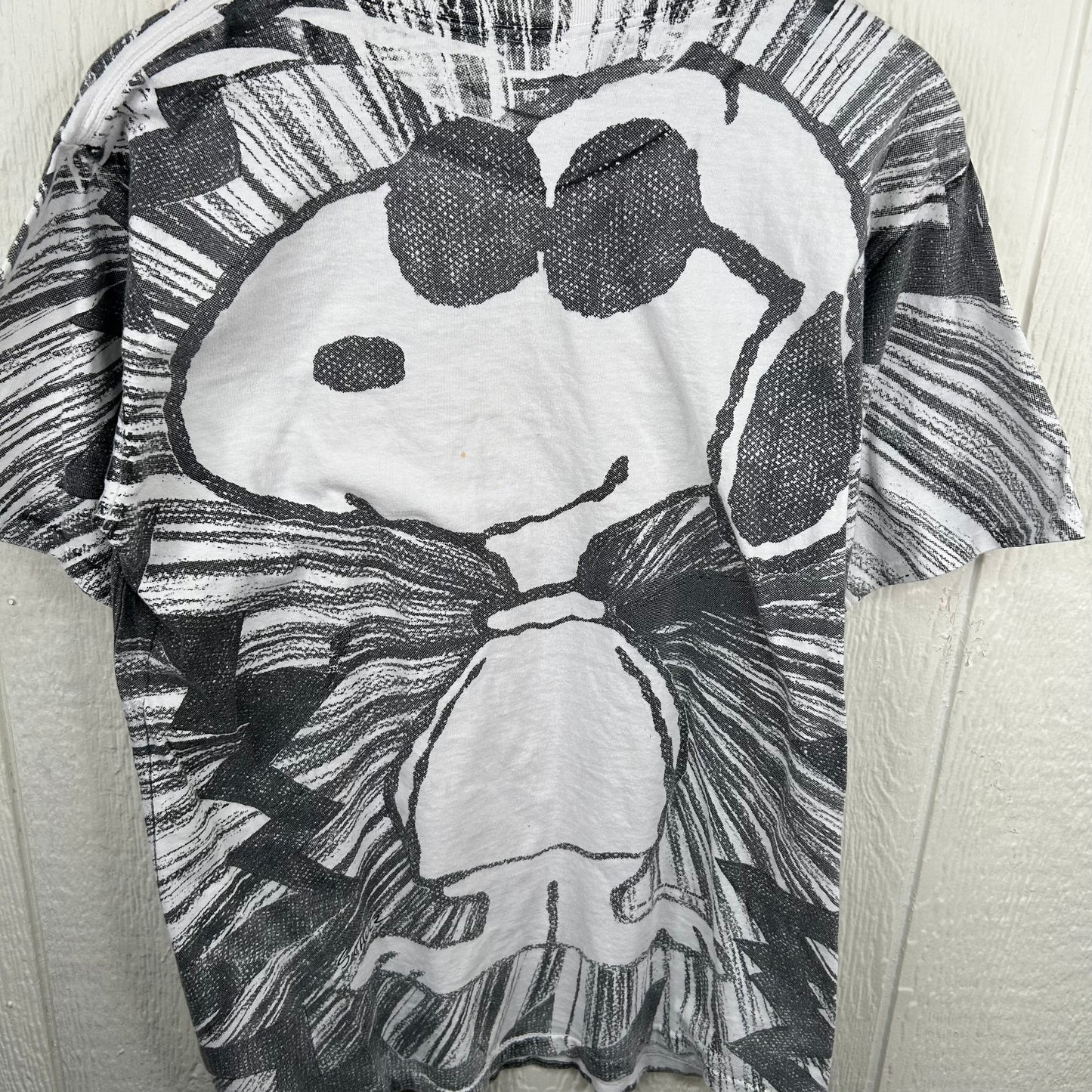 Rare Vintage 80's West Virginia University x Snoopy AOP Tee (L)