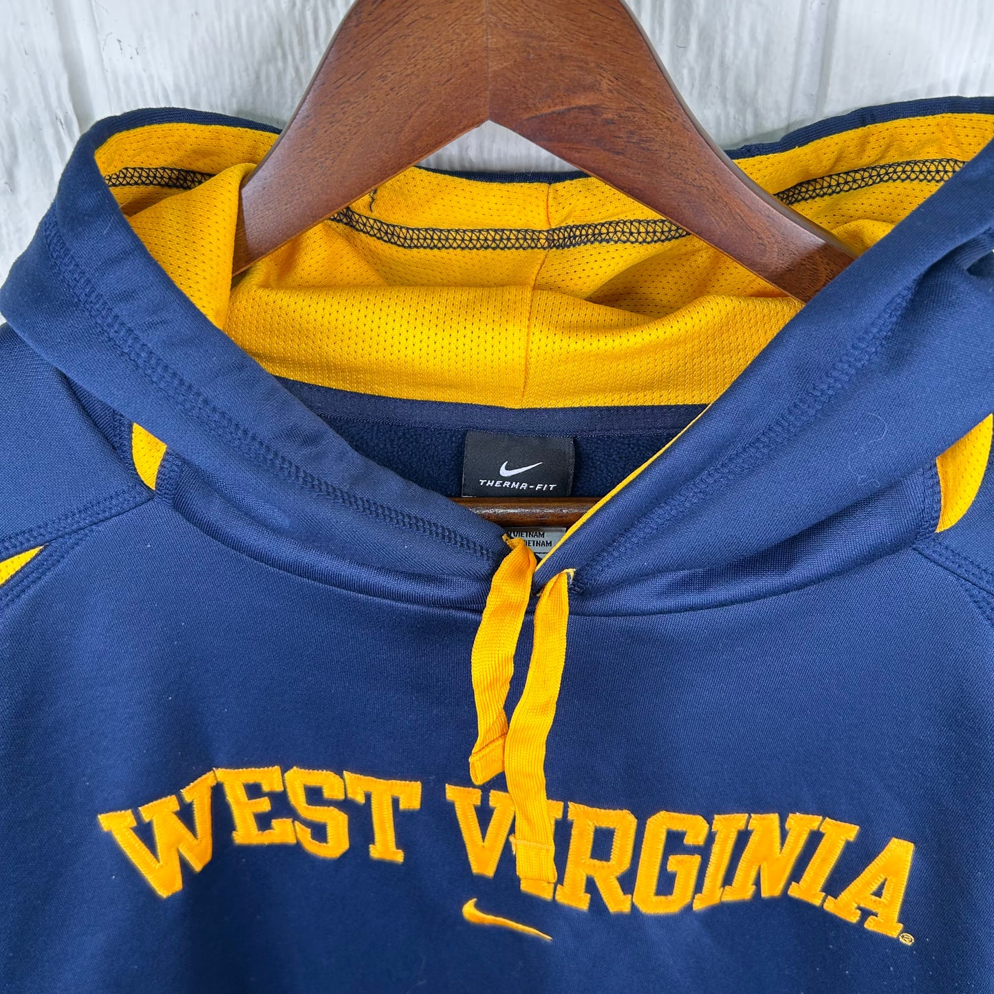Y2K West Virginia University Nike Center Swoosh Hoodie (L)
