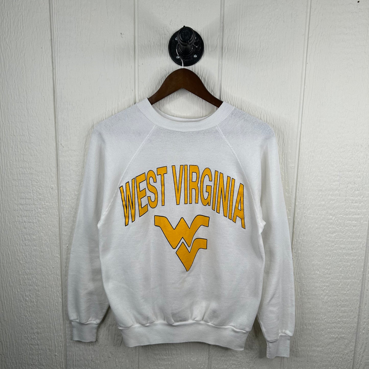 Vintage 80's West Virginia White Crewneck (S)