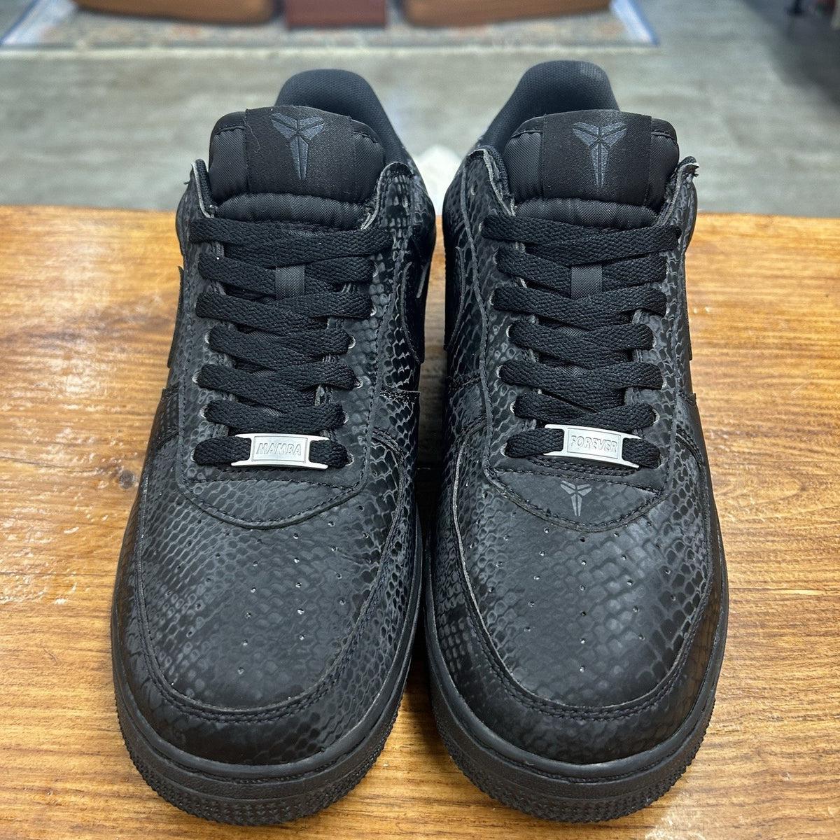 Size 9 - Kobe Bryant x Nike Air Force 1 Low Triple Black Lightly Worn