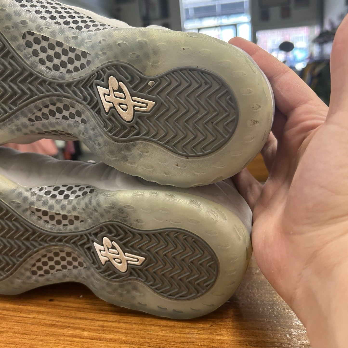 Size 12 - Nike Foamposite Wolf Grey