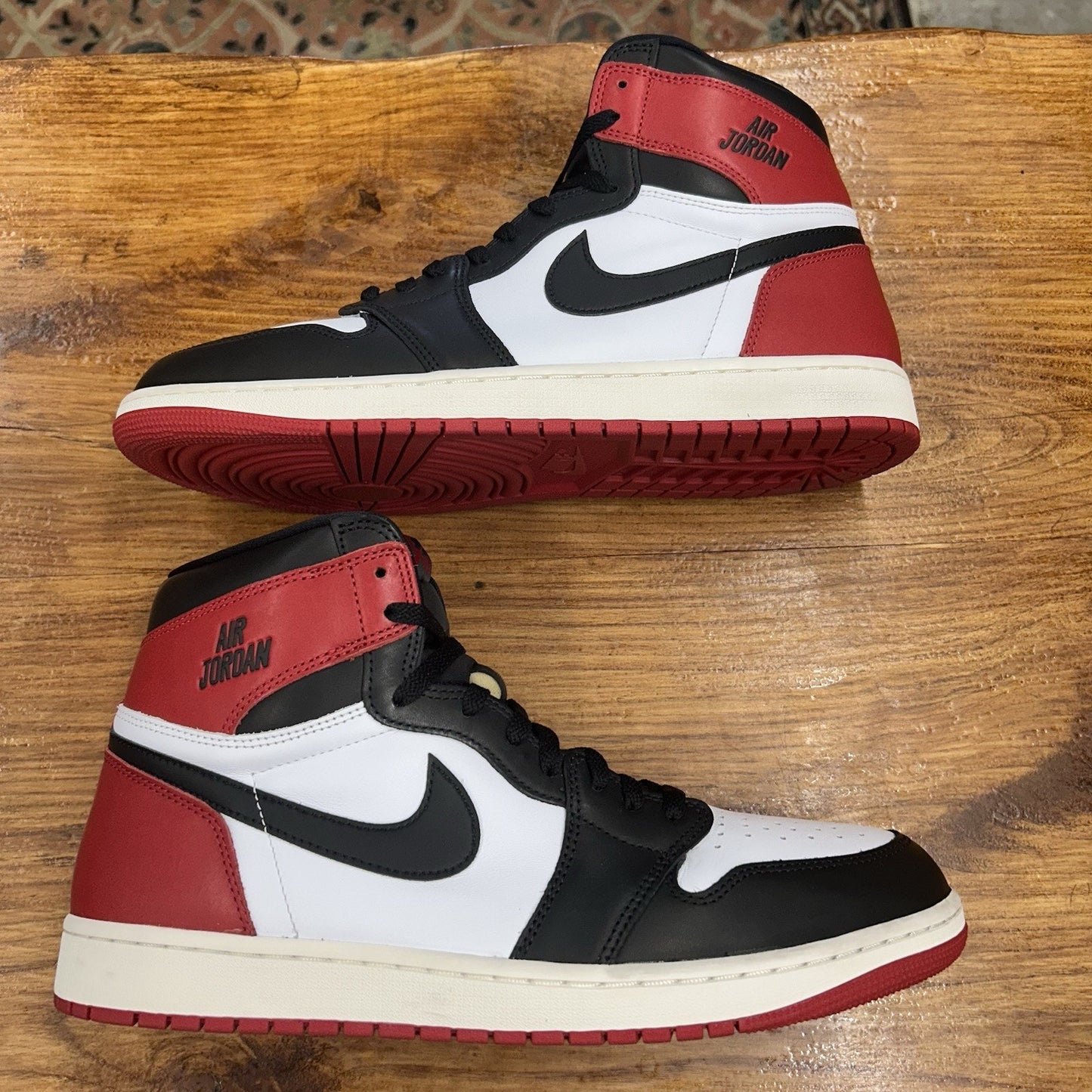 Size 13 - Air Jordan 1 Retro OG High Black Toe Reimagined Used