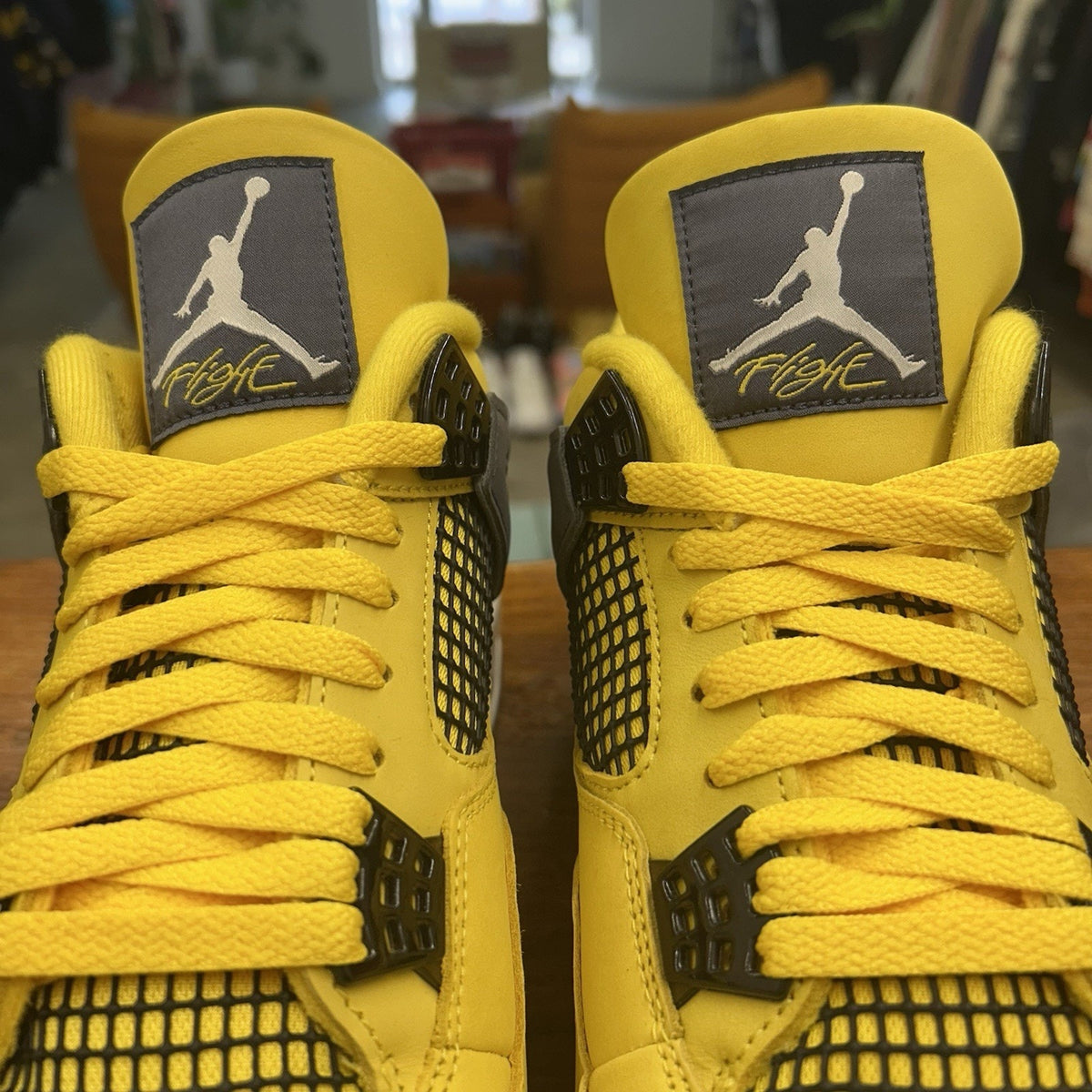 Size 12 - Jordan 4 Retro Mid Lightning Worn Once