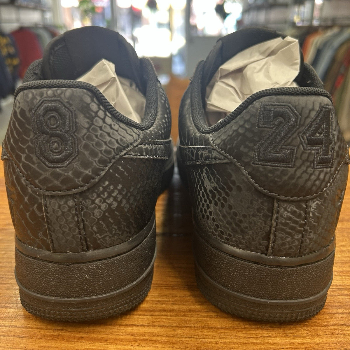Size 9 - Kobe Bryant x Nike Air Force 1 Low Triple Black Lightly Worn