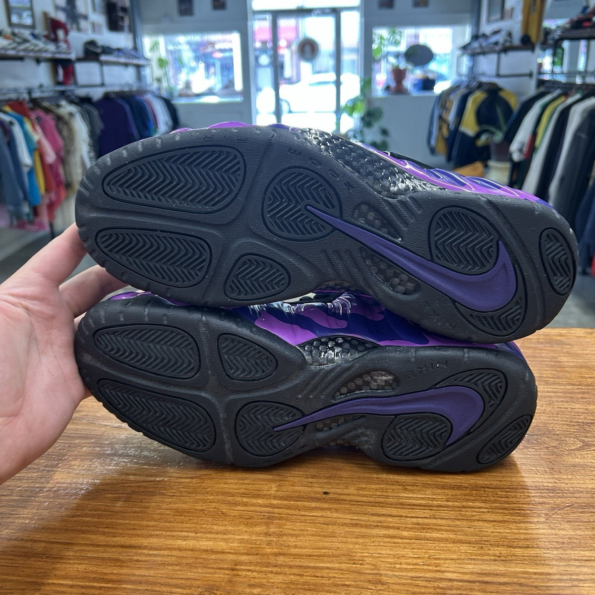Size 11 - Nike Air Foamposite Pro Purple Camo Lightly Worn