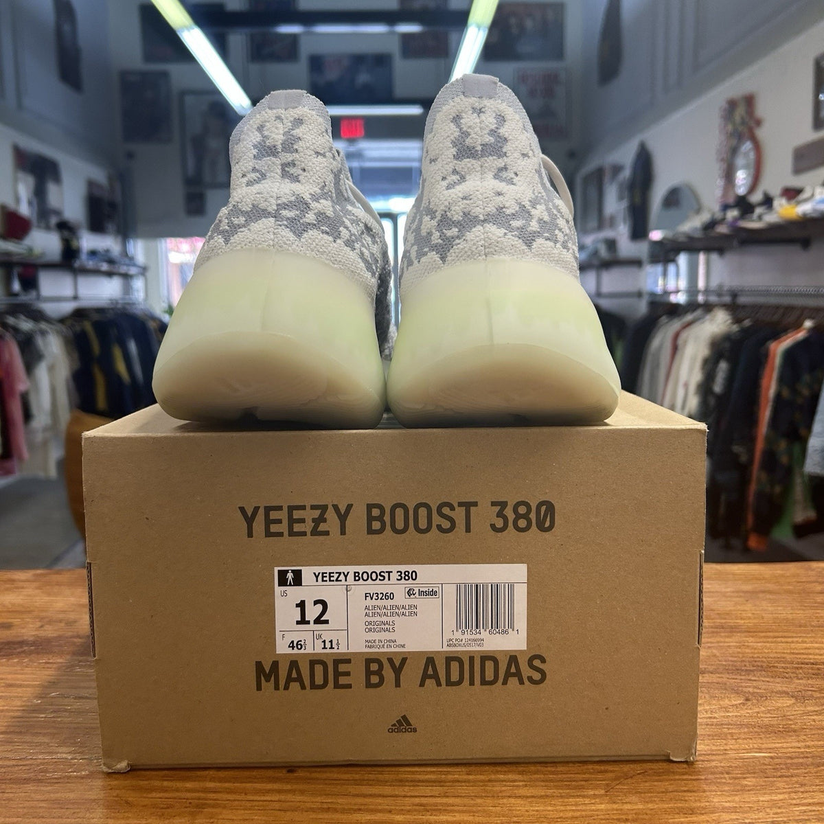 Size 12 - adidas Yeezy Boost 380 Alien Lightly Worn OG All No Stains