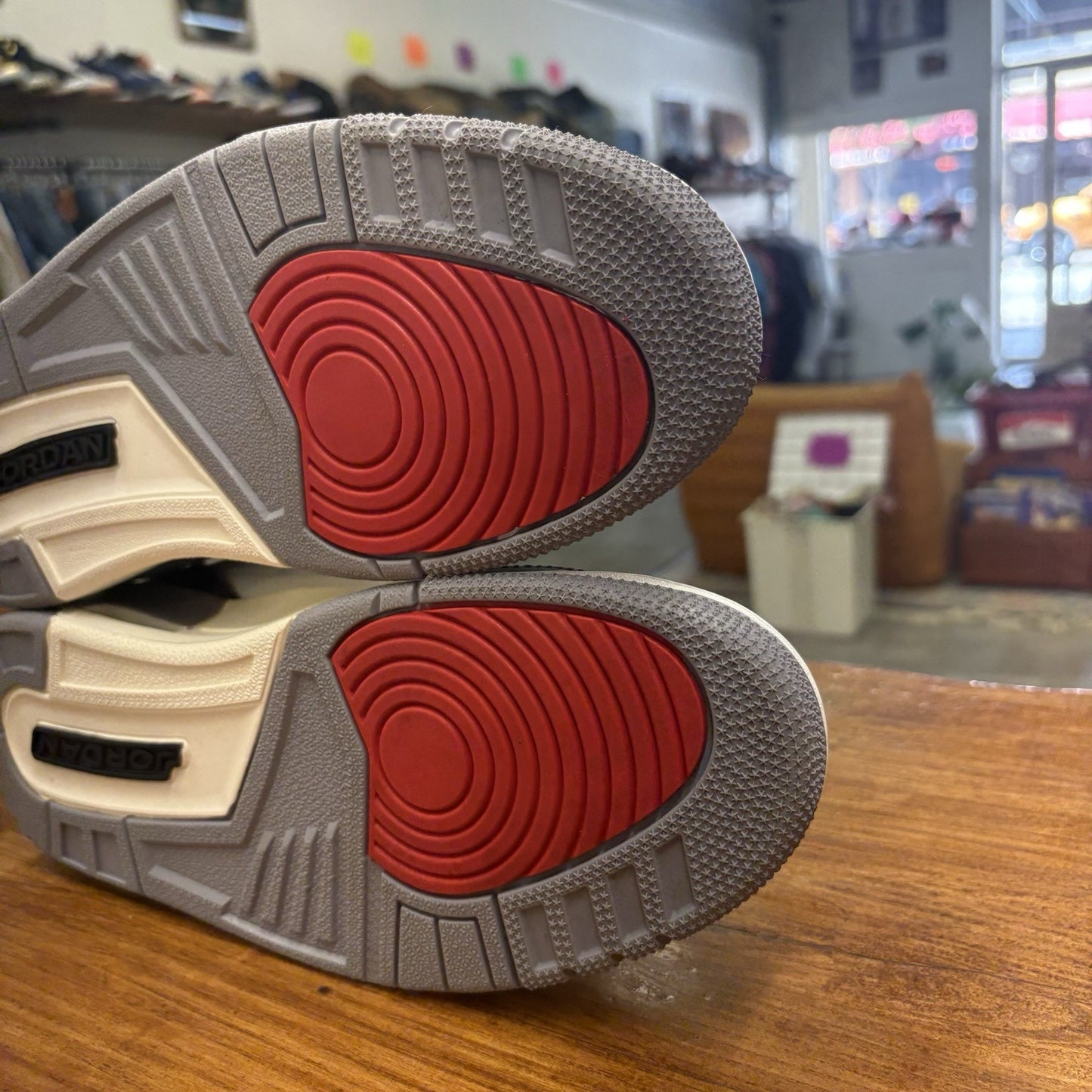 Size 10.5 -Jordan 3 Retro Cement Grey