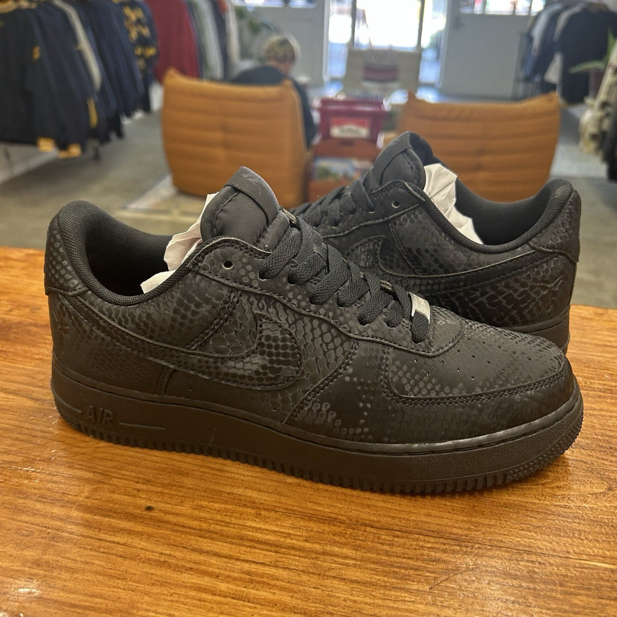 Size 9 - Kobe Bryant x Nike Air Force 1 Low Triple Black Lightly Worn