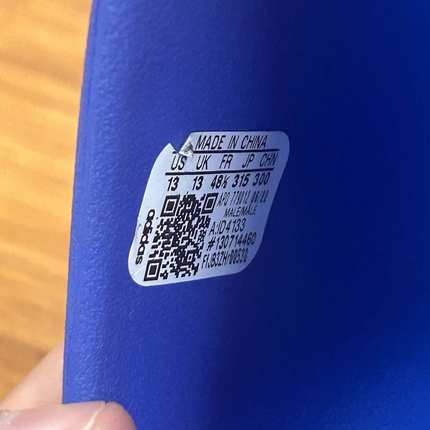 Size 13 - Adidas Yeezy Slide Azure Blue