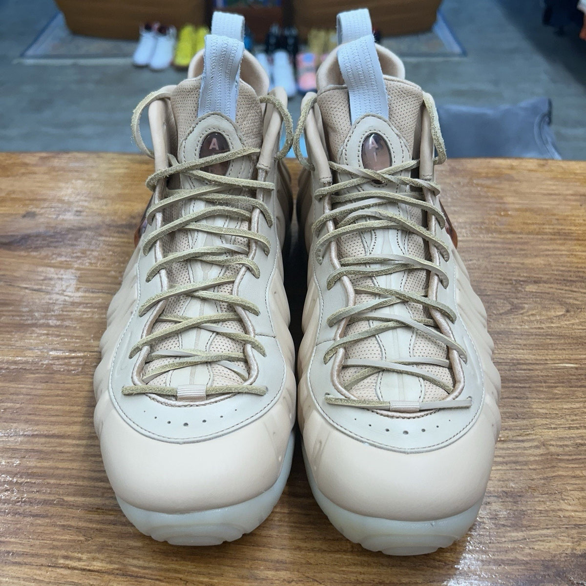 Size 11.5 - Nike Air Foamposite Pro Premium Vachetta Tan Tried On