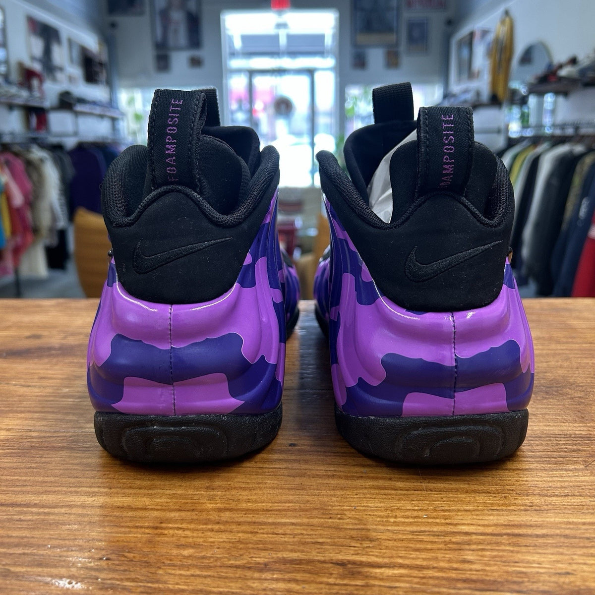 Size 11 - Nike Air Foamposite Pro Purple Camo Lightly Worn