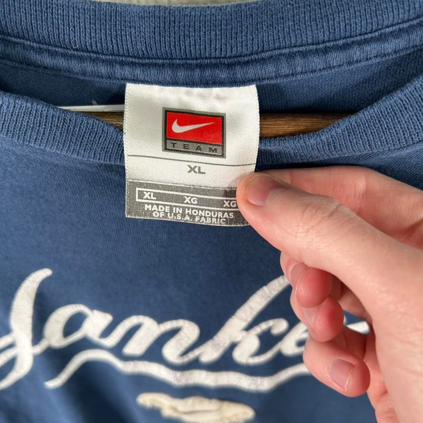 Vintage Y2K Yankees Baseball Nike Center Swoosh Tee (XL)