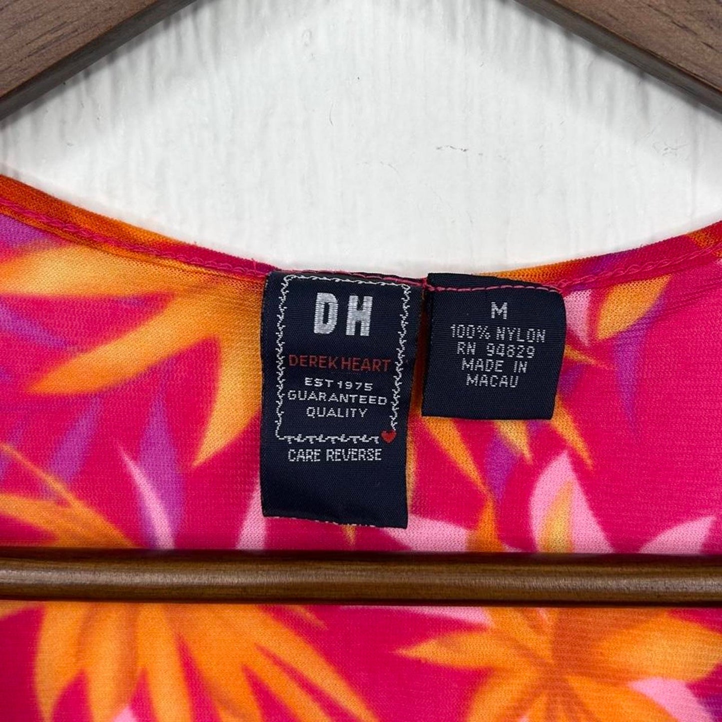 2000s y2k Hawaiian Tropical Palm Pattern Tank Top (M)