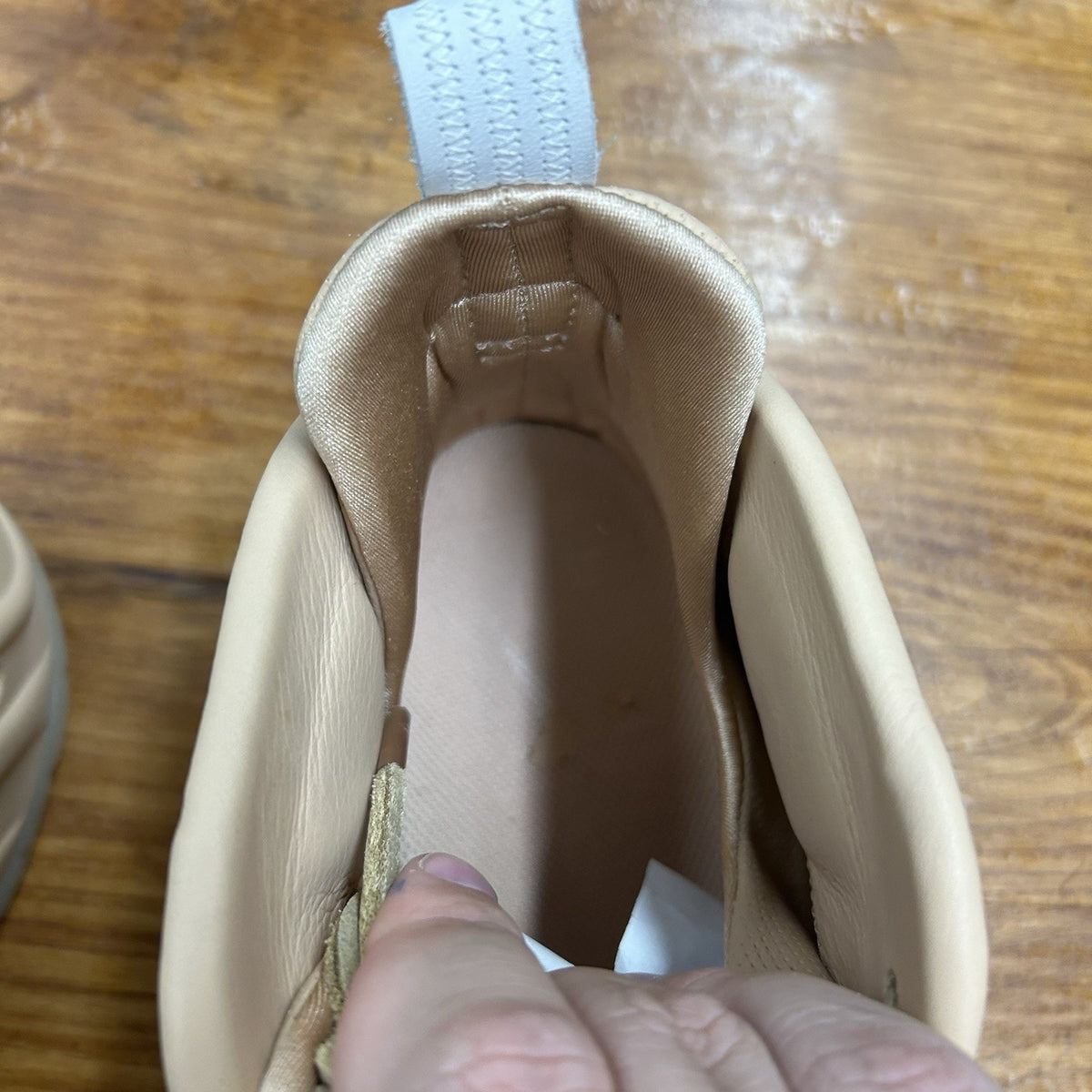 Size 11.5 - Nike Air Foamposite Pro Premium Vachetta Tan Tried On