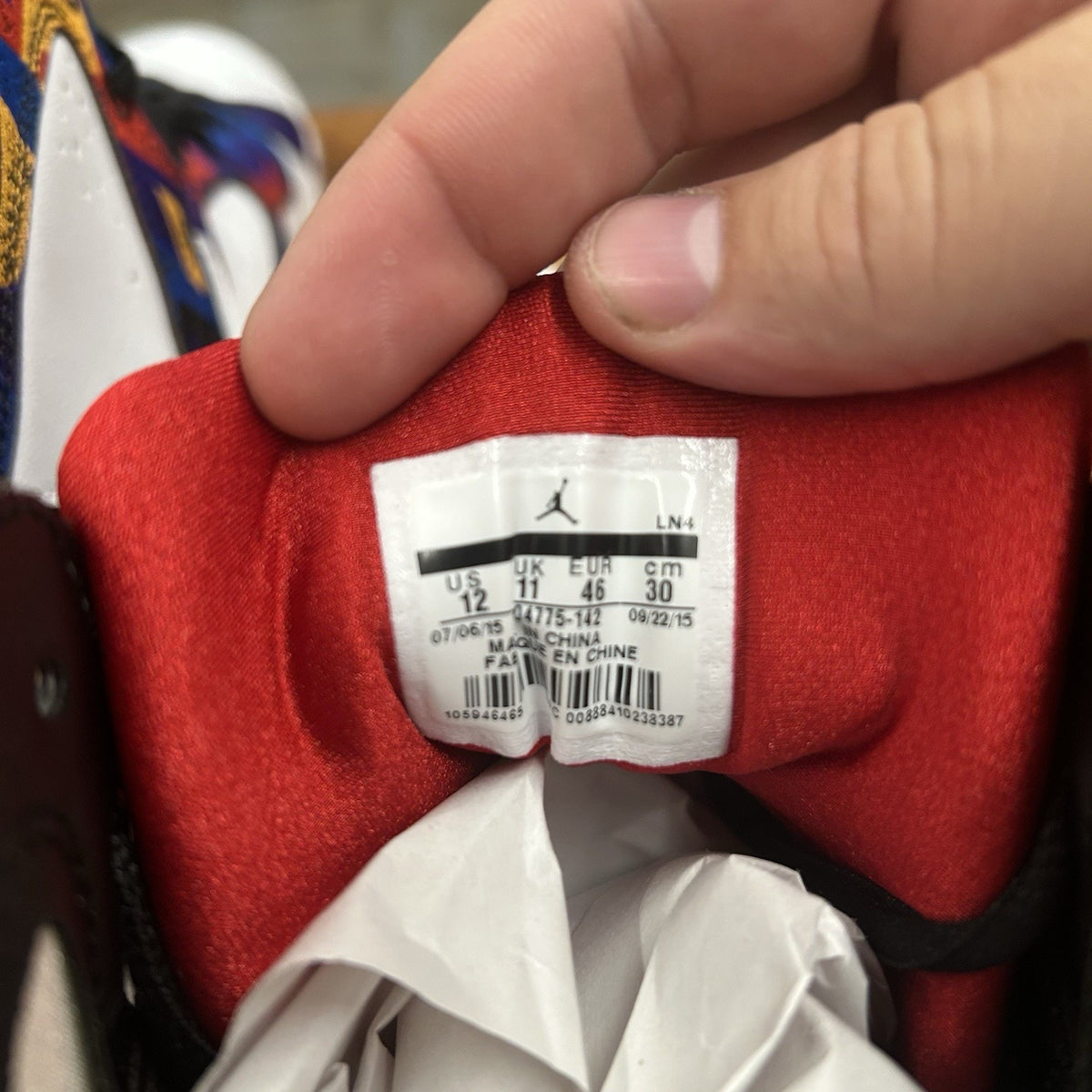 Size 12 - Air Jordan 7 Retro Sweater Worn Once No Box