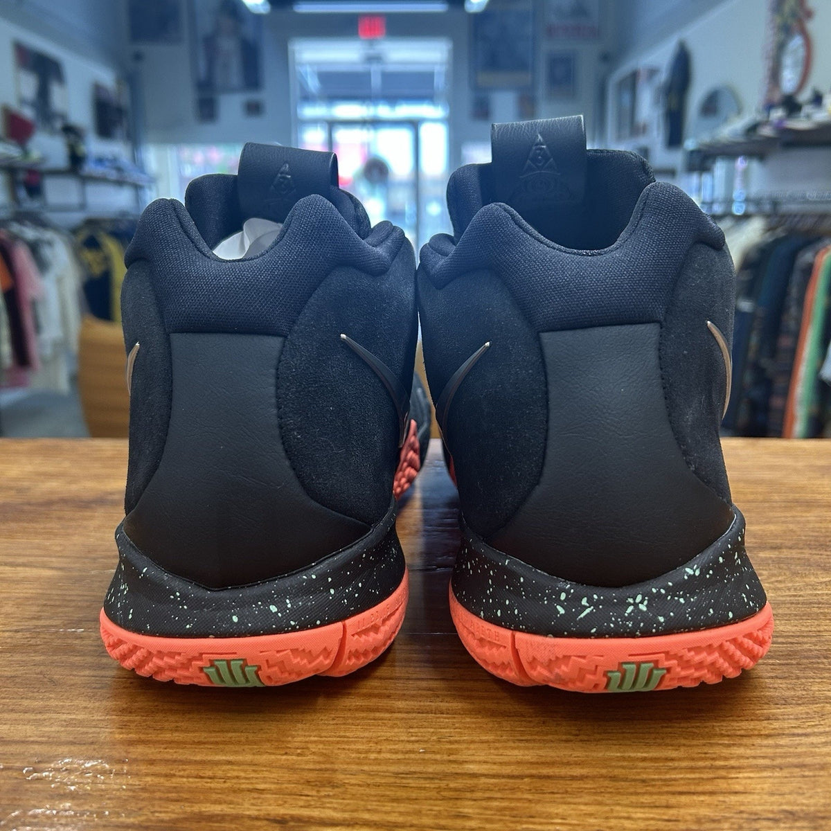 Size 12 - Nike Kyrie 4 Silver Orange Worn Once No Box