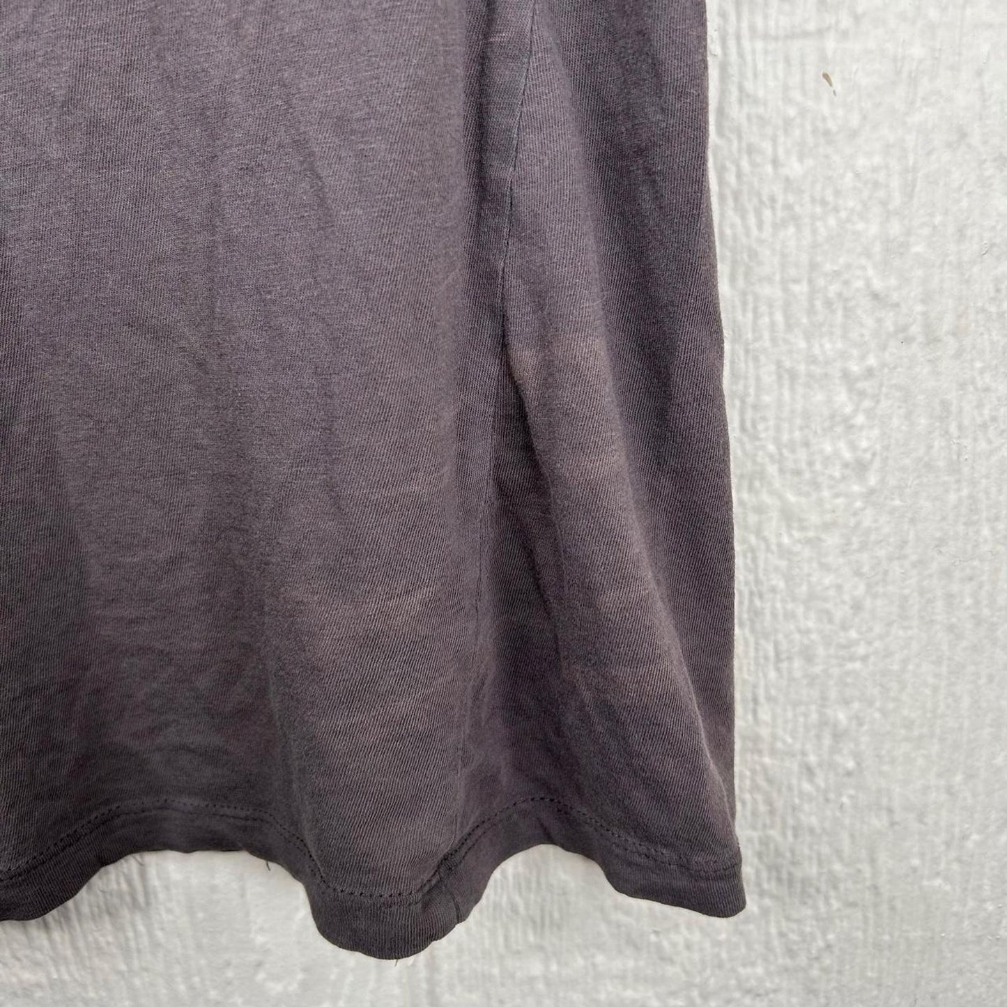 2000s y2k Charcoal Grey Spaghetti Strap Cotton Fitting Tank Top (L)