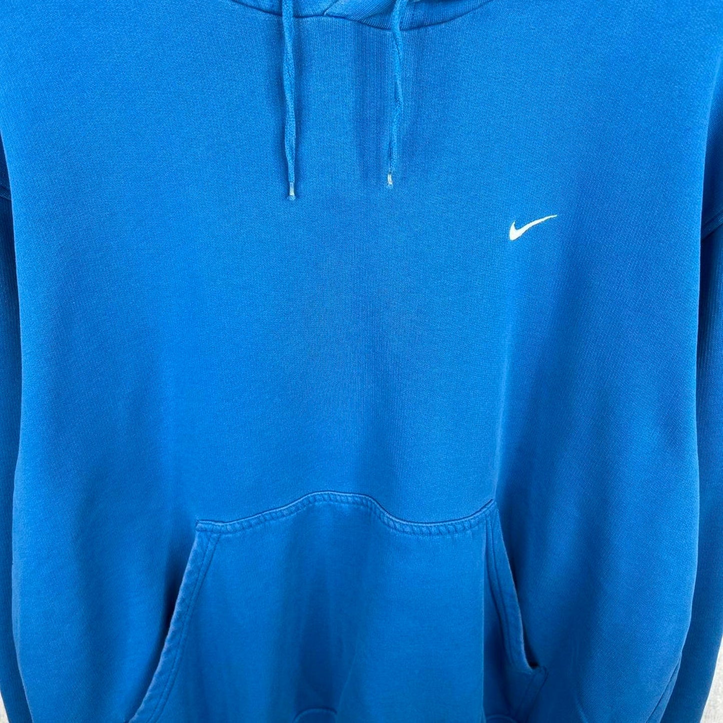 Y2K Nike Light Blue Oversized Streetwear Hoodie (XL)