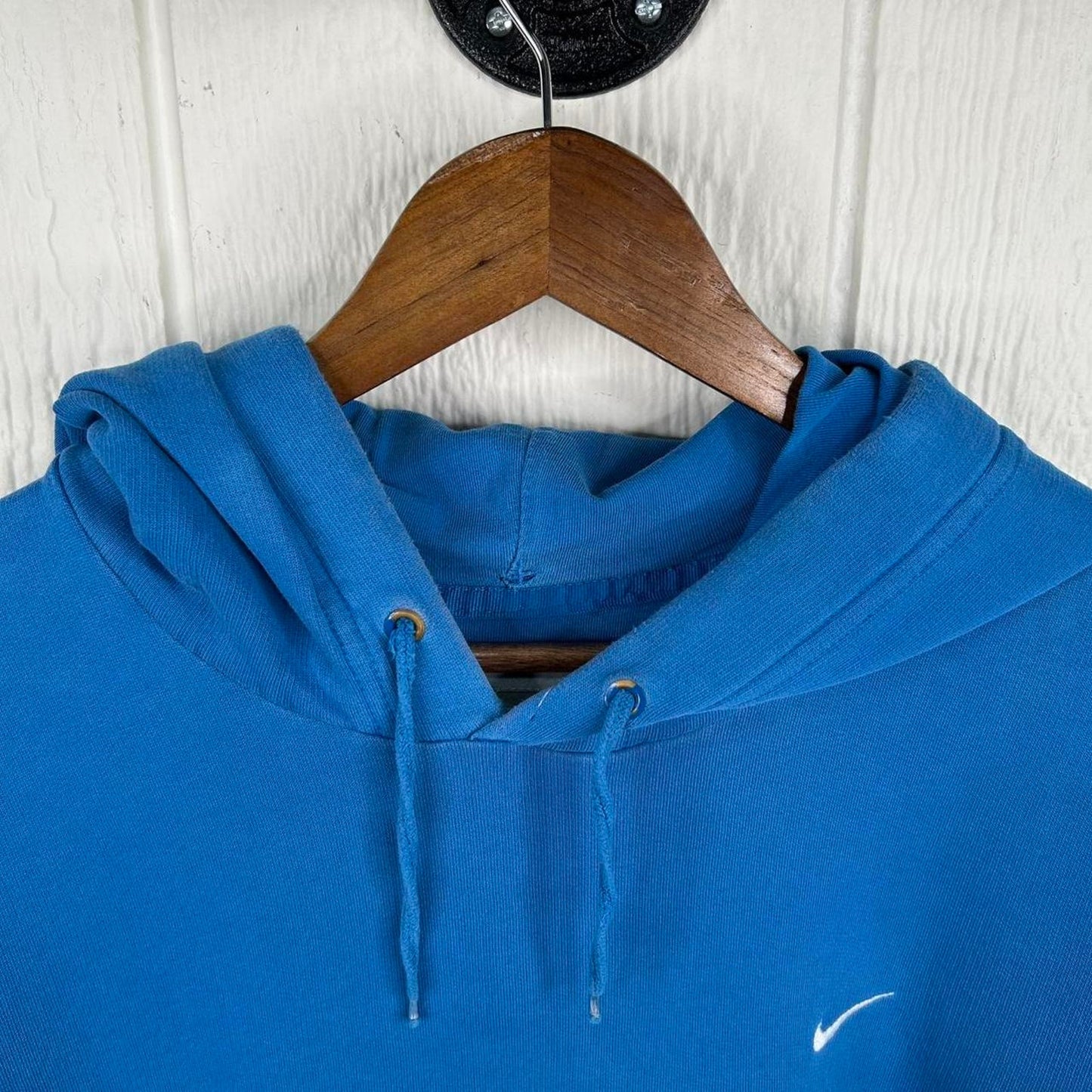 Y2K Nike Light Blue Oversized Streetwear Hoodie (XL)
