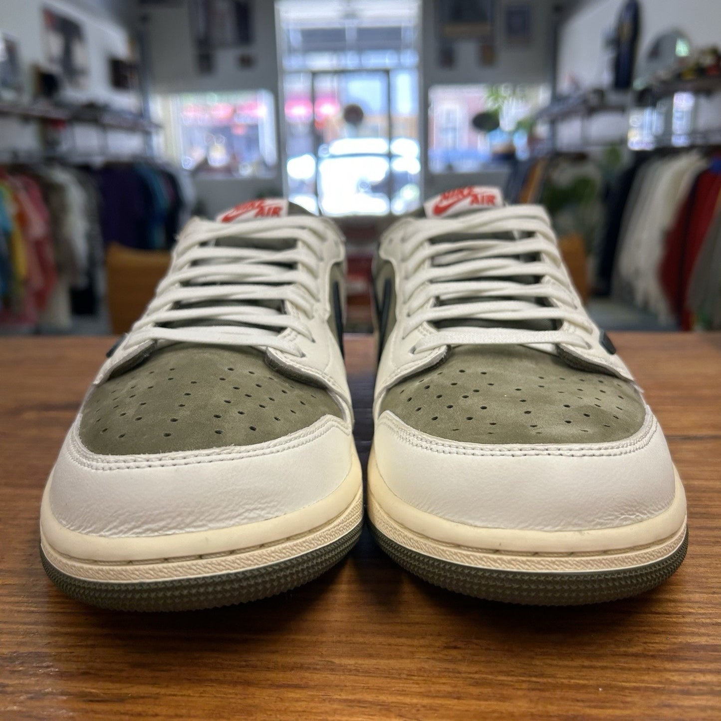 Size 10.5 - Travis Scott x Air Jordan 1 Retro OG SP Low Reverse Olive