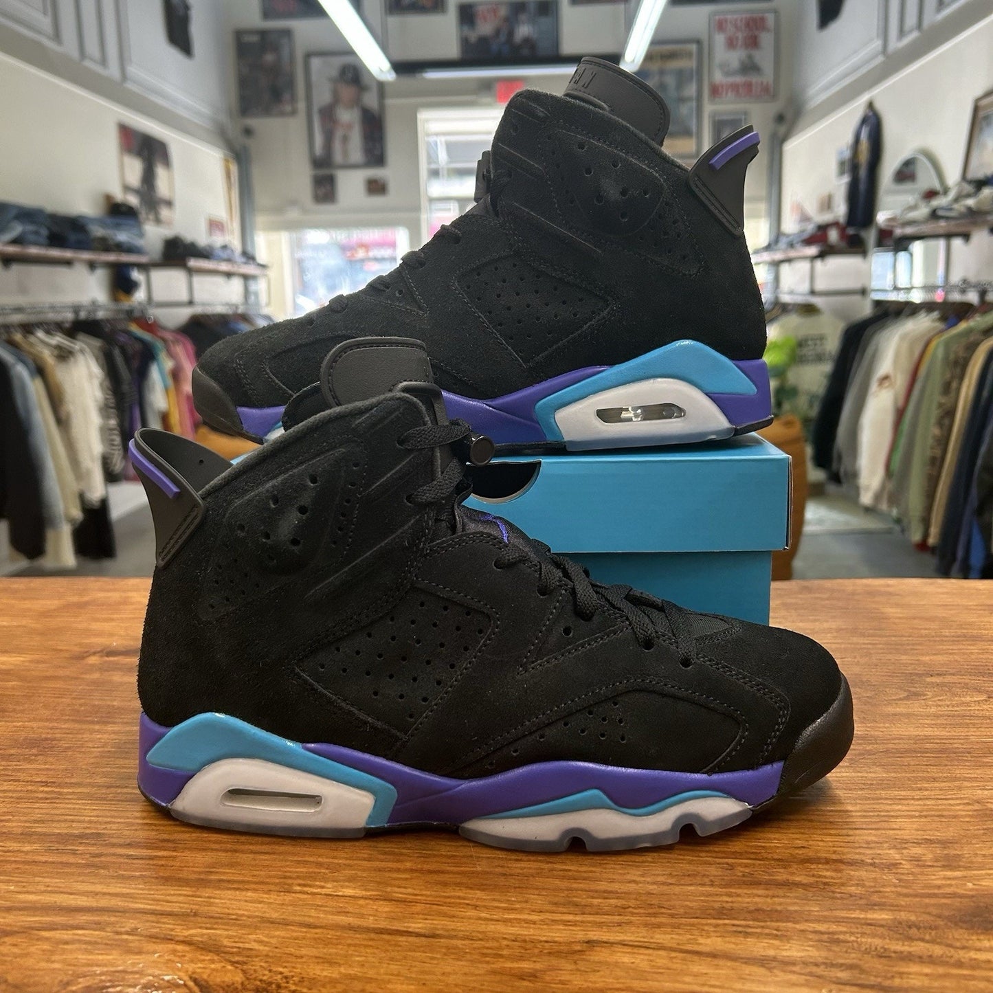 Size 9 - Air Jordan 6 Retro Aqua Worn Once OG All