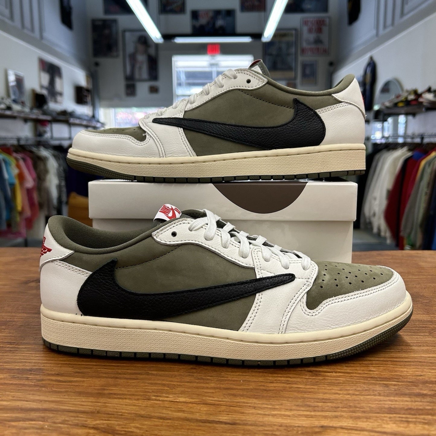 Size 10.5 - Travis Scott x Air Jordan 1 Retro OG SP Low Reverse Olive