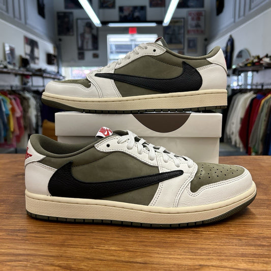Size 10.5 - Travis Scott x Air Jordan 1 Retro OG SP Low Reverse Olive