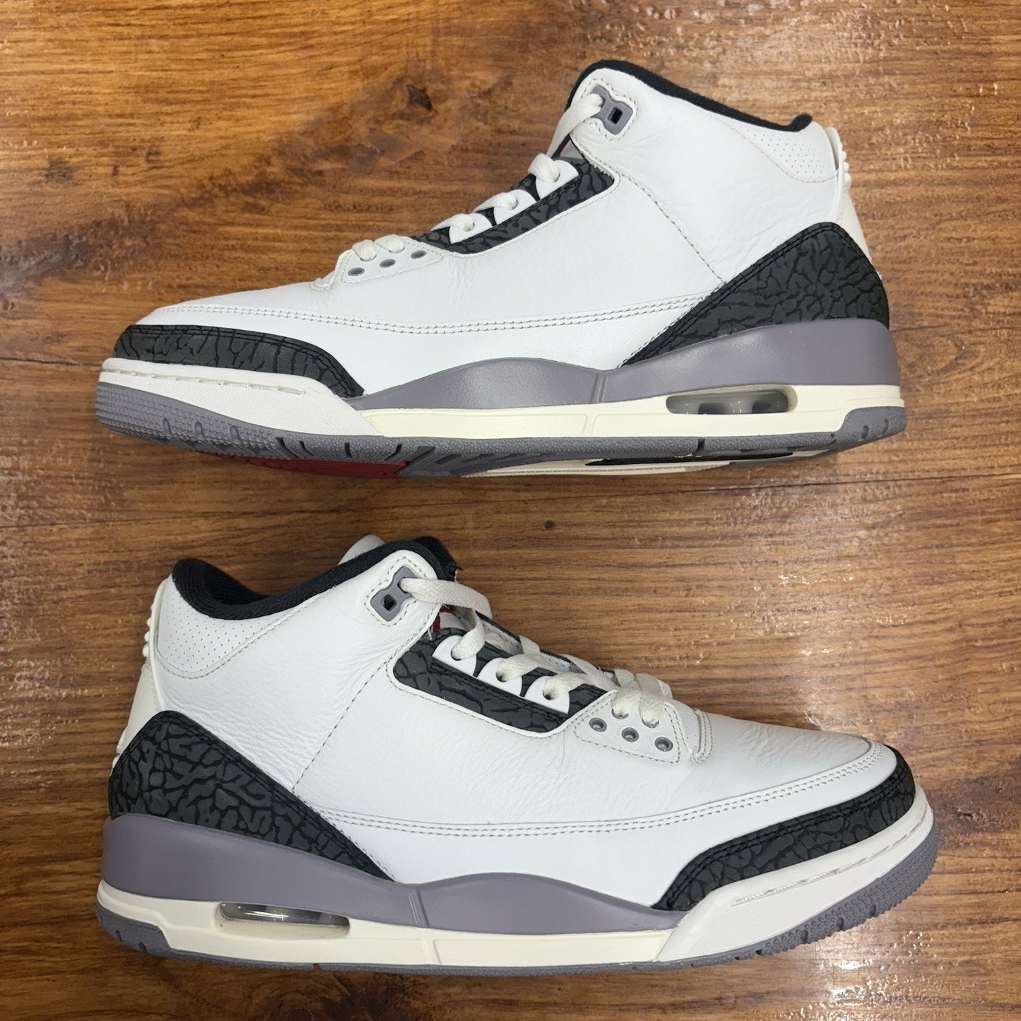 Size 10.5 -Jordan 3 Retro Cement Grey