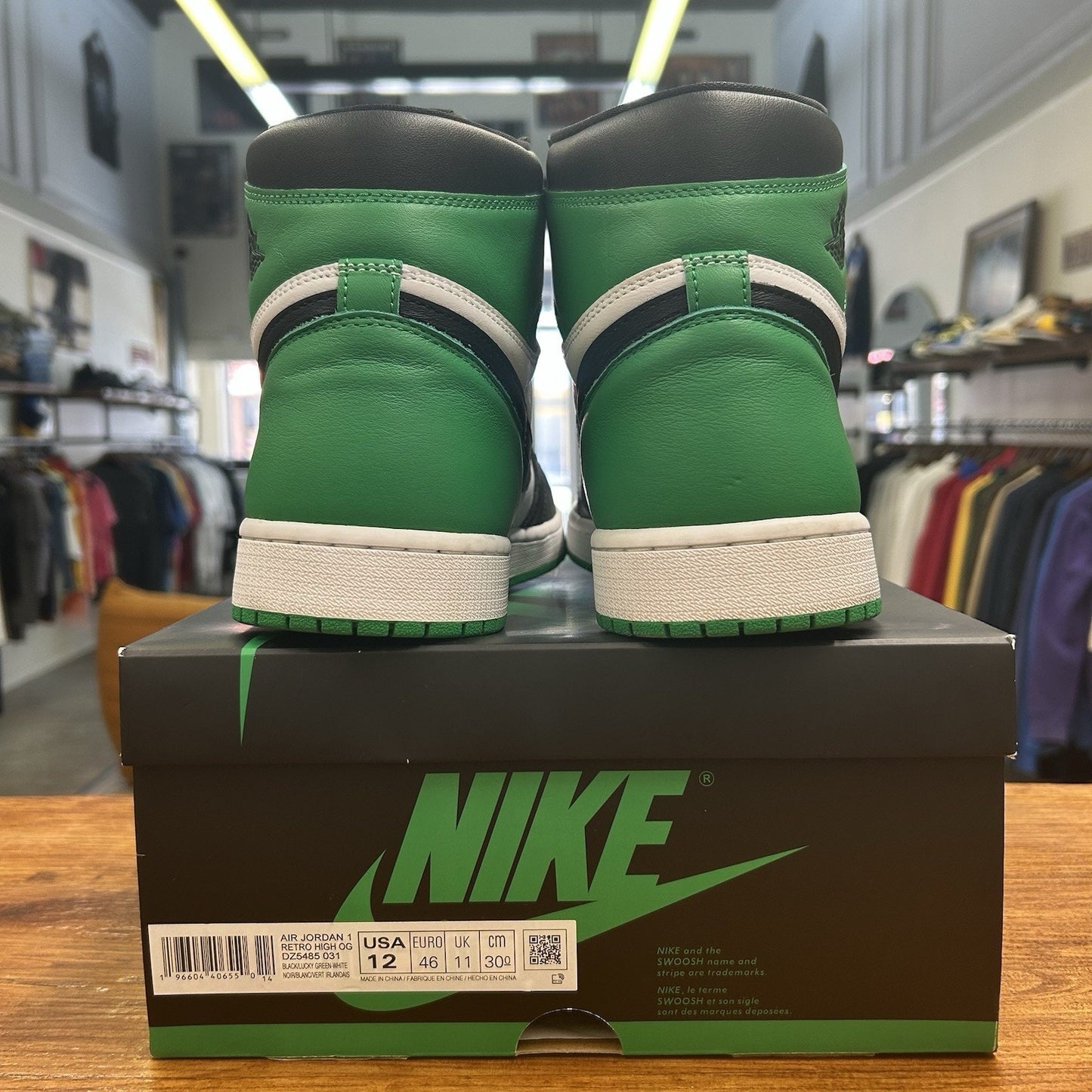 Size 12 - Jordan 1 High Lucky Green
