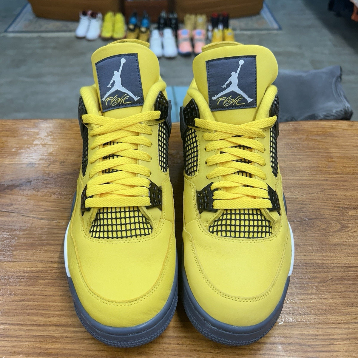 Size 12 - Jordan 4 Retro Mid Lightning Worn Once