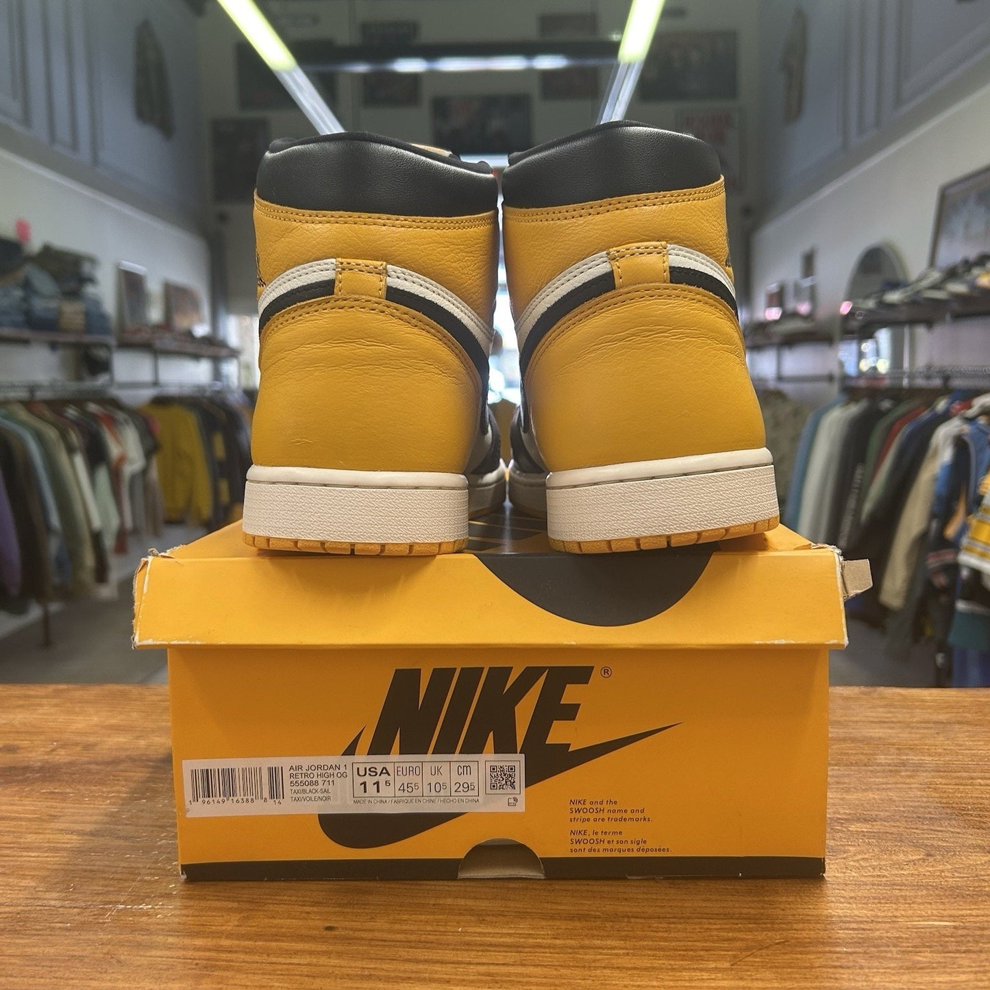 Size 11.5 - Jordan 1 Retro OG High Yellow Toe
