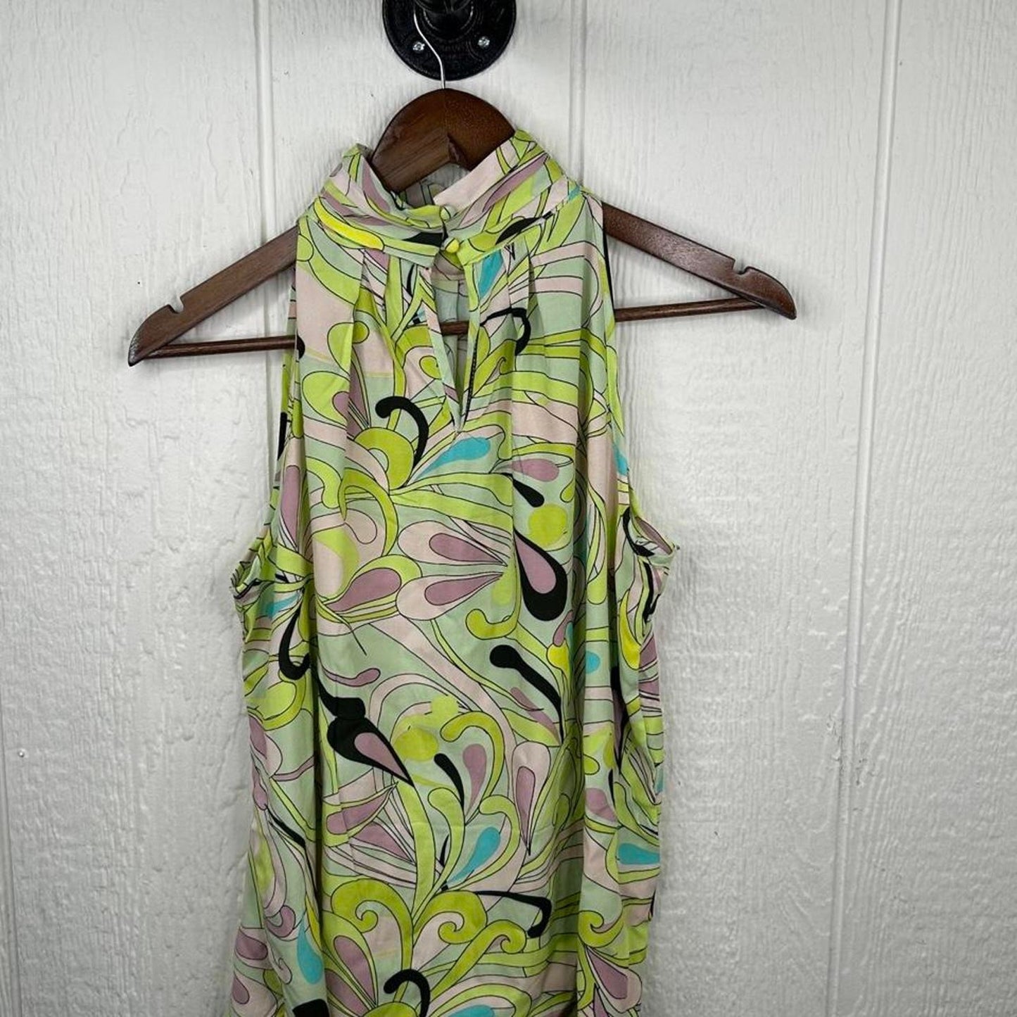 2000s y2k Pucci Style Pastel Halter Top (S)