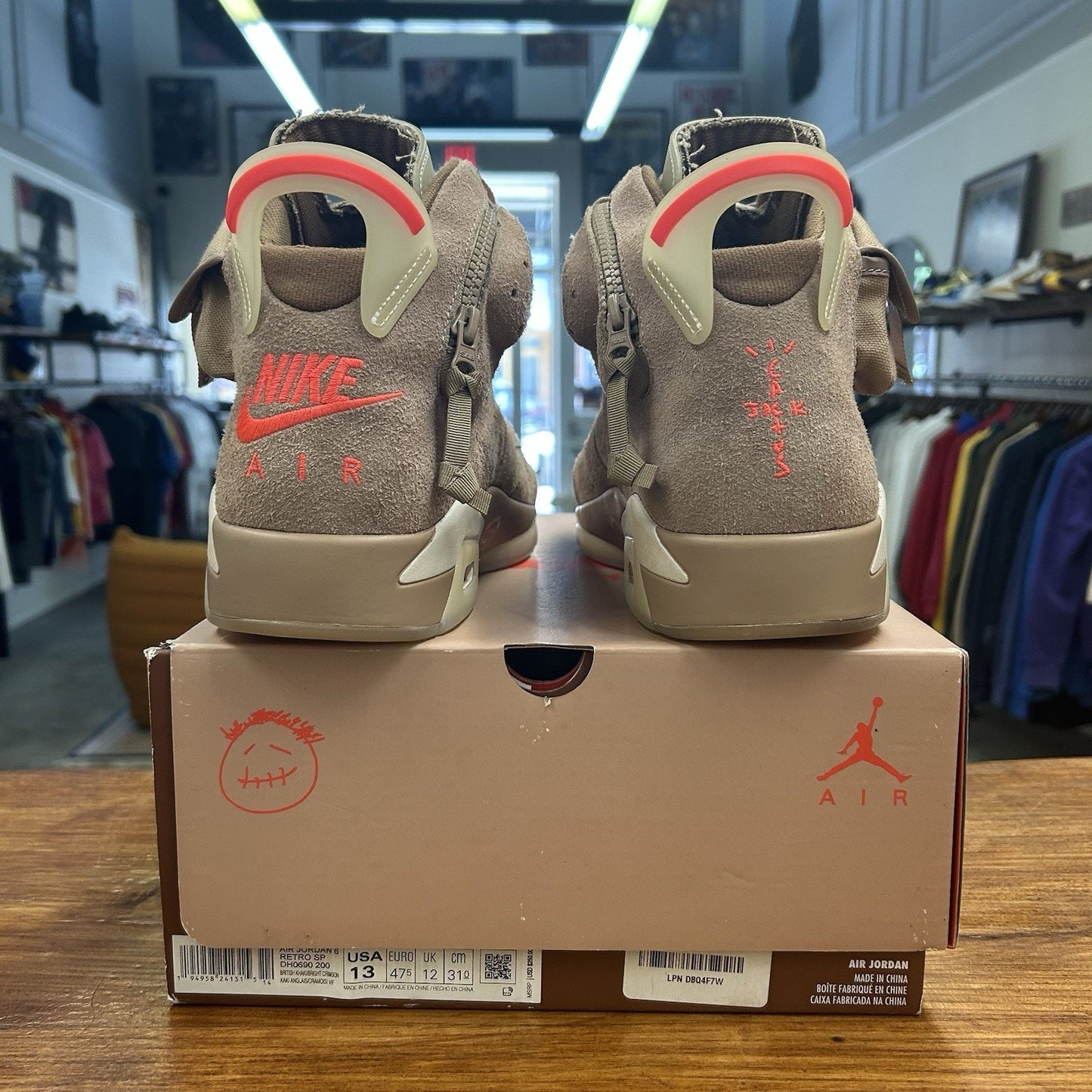 Size 13 - Jordan 6 x Travis Scott British Khaki