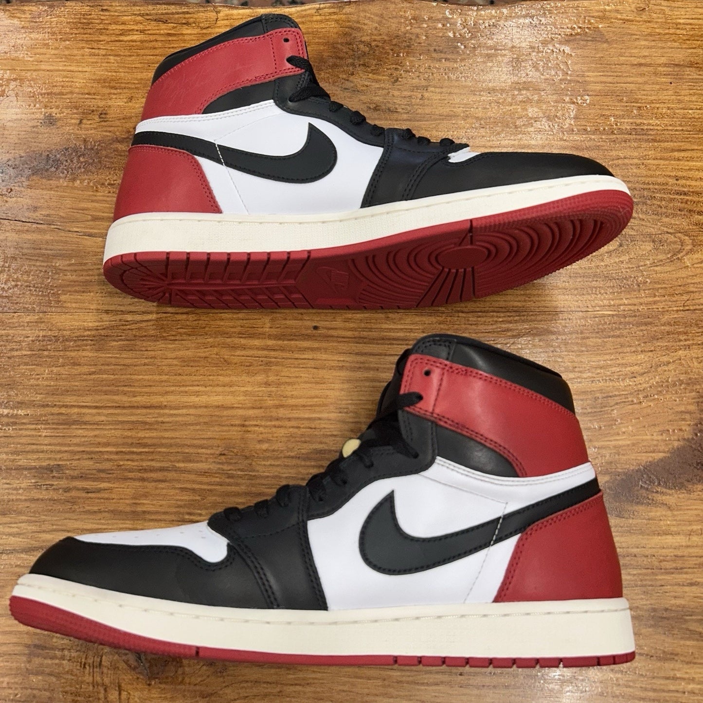 Size 13 - Air Jordan 1 Retro OG High Black Toe Reimagined Used